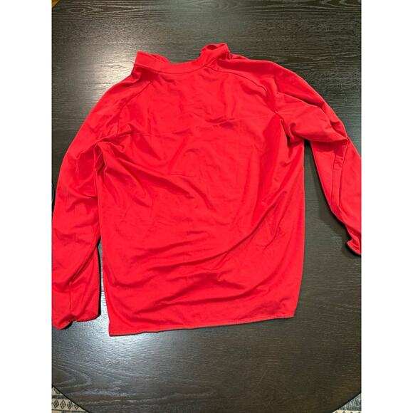 Adidas Detroit Pistons NBA Red Quarter-Zip Pullover Men’s 2XL - Picture 6 of 7